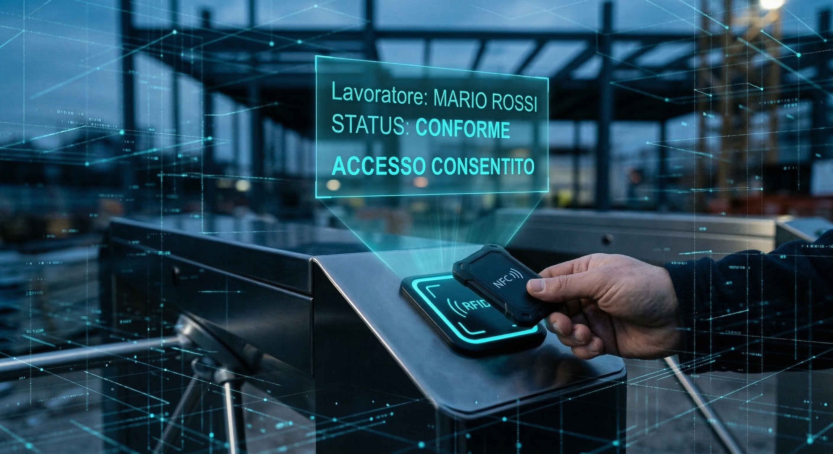 GIANO controllo accessi NFC